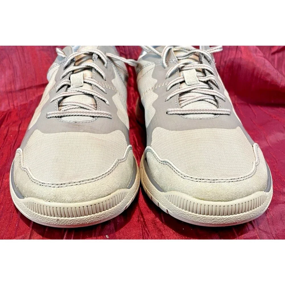 Mens Clark's Cloudsteppers Cushion Soft Nova Gray Lace Sneakers sz 11